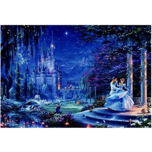 Thomas Kinkade Disney Cinderella Dancing In The Starlight Puzzle 750 Pie…